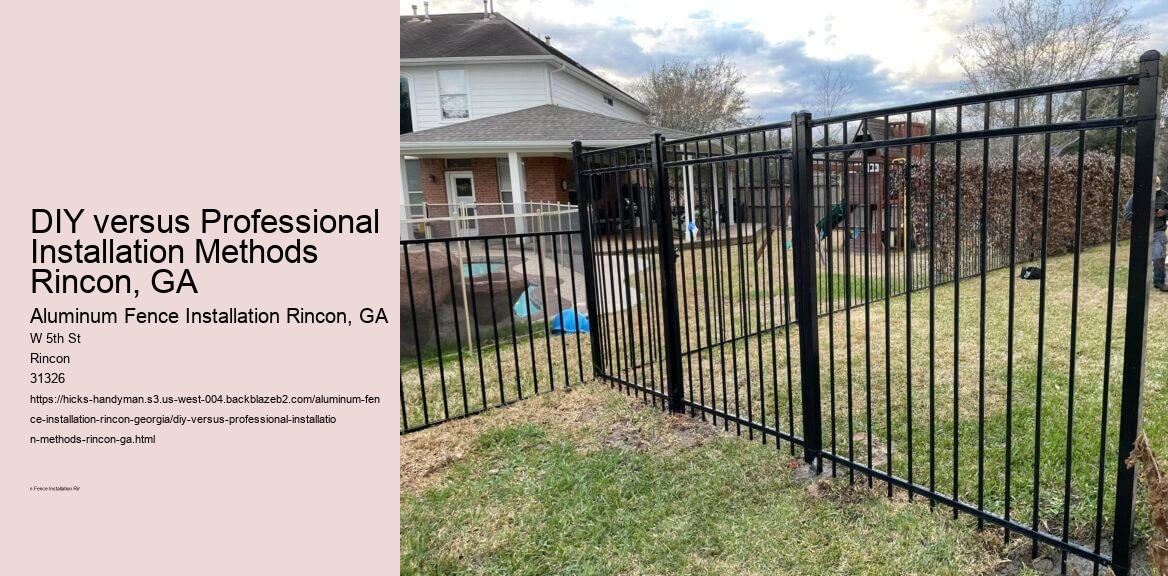 DIY versus Professional Installation Methods Rincon, GA